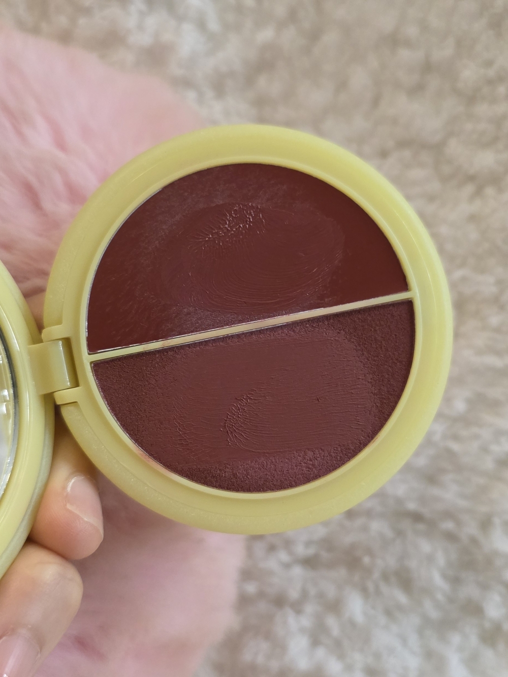 Creamy Dual-Tone Lip & Cheek Balm - Deep Berry Pink